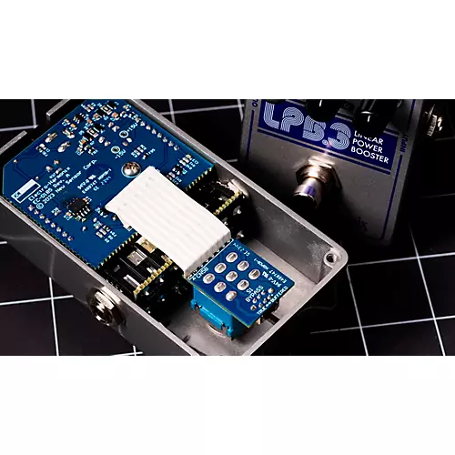 Electro-Harmonix LPB-3 Linear Power Booster & EQ Effect Pedal Silver and Blue