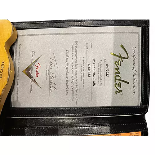 Used 2023 Fender 1952 Telecaster Heavy Relic CME Exclusive HS Custom Shop Butterscotch Blonde Solid Body Electric Guitar Butterscotch Blonde