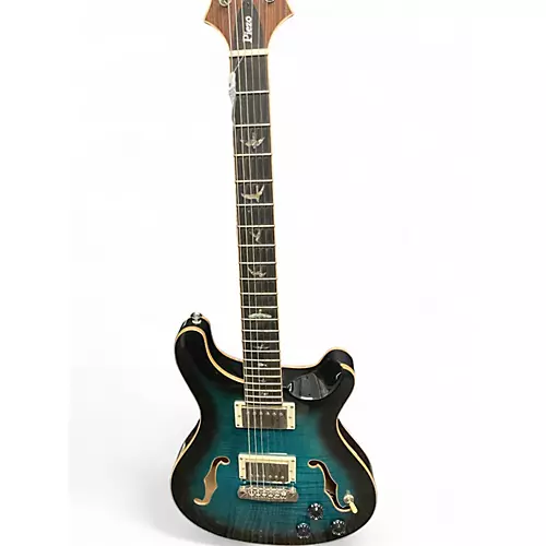 Used PRS SE HOLLOWBODY II PIEZO PEACOCK BLUE SMOKEBURST Hollow Body Electric Guitar PEACOCK BLUE SMOKEBURST