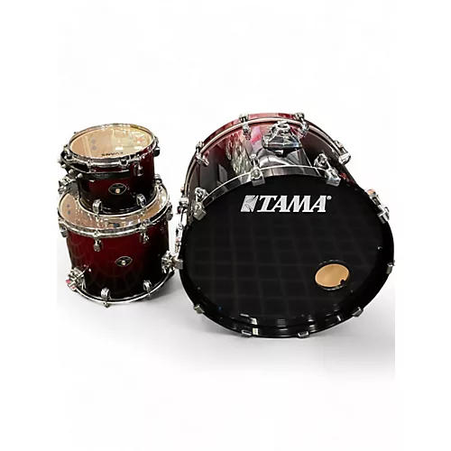 Used TAMA 3 Piece Starclassic Performer RED SPARKLE FADE Drum Kit RED SPARKLE FADE