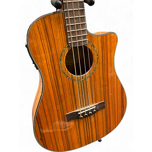 Used Fender VB Natural Acoustic Bass Guitar Natural