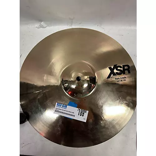 Used SABIAN 14in XSR Fast Crash Cymbal 33