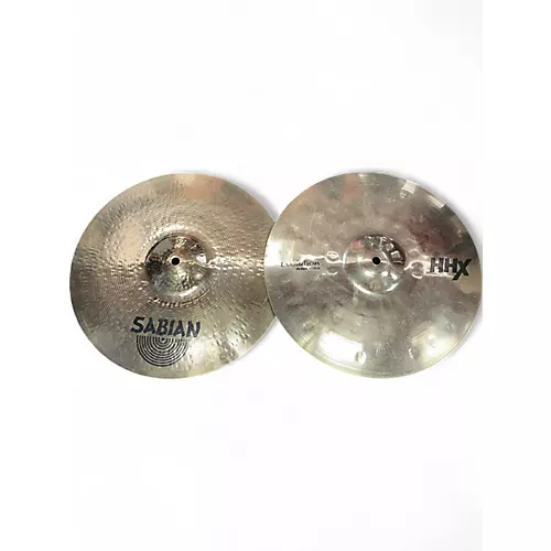 Used SABIAN 14in HHX Evolution Dave Weckl Hi Hat pair Cymbal 33