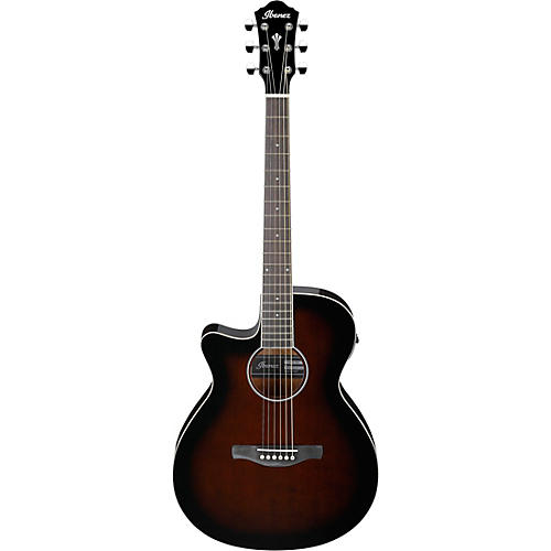 Ibanez AEG7L Left-Handed Acoustic-Electric Guitar Dark Violin Sunburst