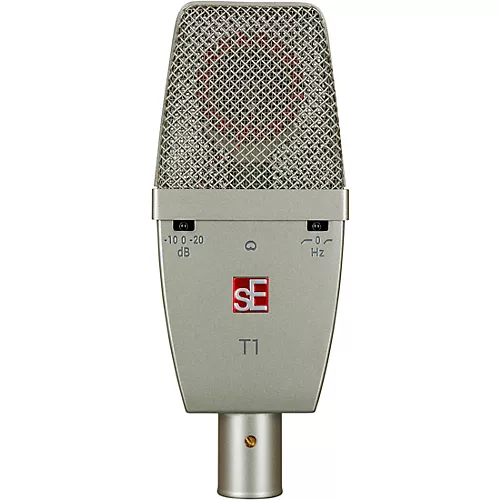 sE Electronics sE T1 Large Diaphragm Condenser Cardioid Microphone w/Mount and Case Titanium