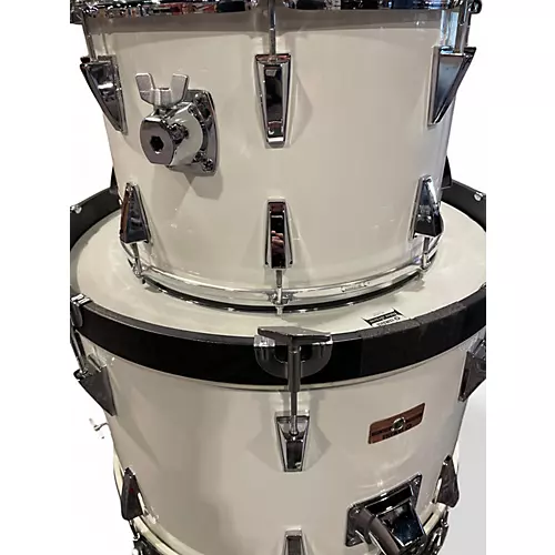 Used 1980 Yamaha 6 Piece Power Recording Shell Pack White Drum Kit White