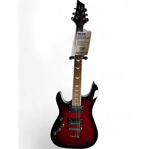 Used Schecter Guitar Research C1 Plus Left Handed Crimson Red Trans Electric Guitar Crimson Red Trans