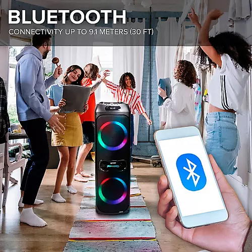 Gemini GHK-2800 Bluetooth Speaker System With LED Party Lighting