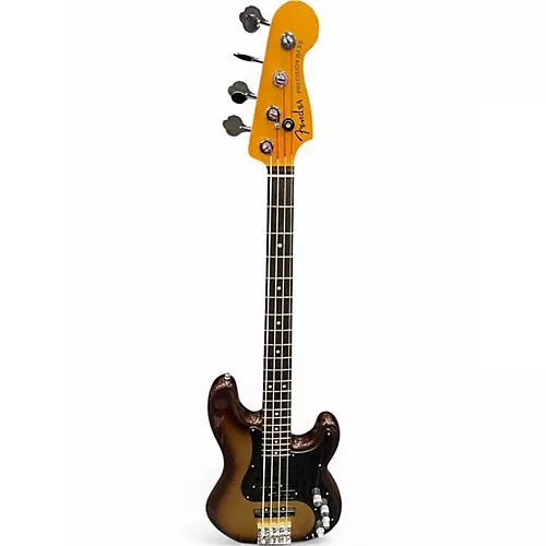 Used 2019 Fender American Ultra Precision Bass Copper Burst Electric Bass Guitar Copper Burst