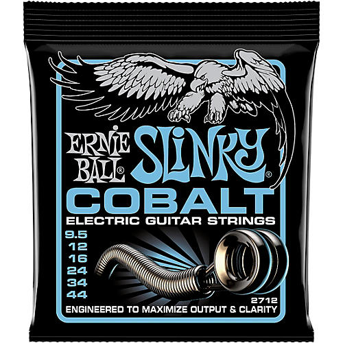 Ernie Ball Cobalt Primo Slinky Electric Guitar Strings 9.5-44 Gauge