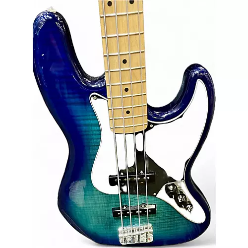 Used Fender Player Jazz Bass Blue Burst Electric Bass Guitar Blue Burst