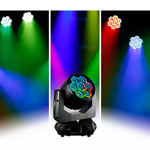 JMAZ Lighting PIXL TRON 740Z LED Wash Moving Head with 40W LEDs and Tron Effect Ring