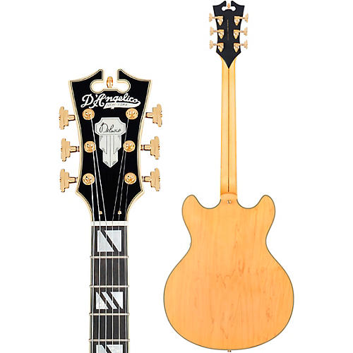 D'Angelico Deluxe DC Semi-Hollow Electric Guitar Satin Trans Wine