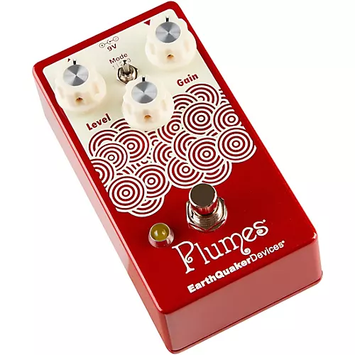 EarthQuaker Devices Plumes Small Signal Shredder Overdrive Effects Pedal Cherry Bomb