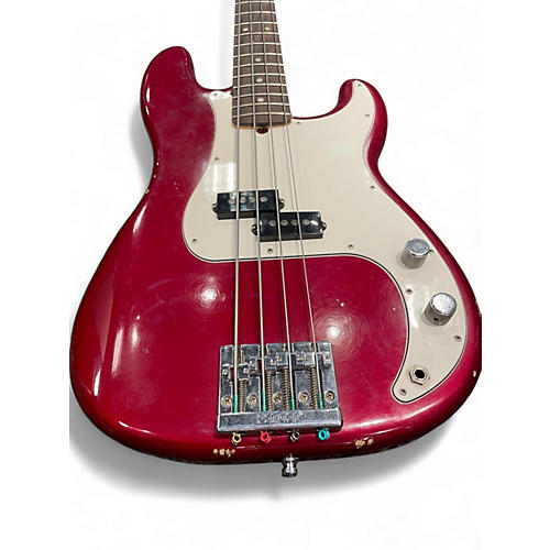 Used 2022 Fender Nate Mendel Signature Precision Bass Candy Apple Red Metallic Electric Bass Guitar Candy Apple Red Metallic