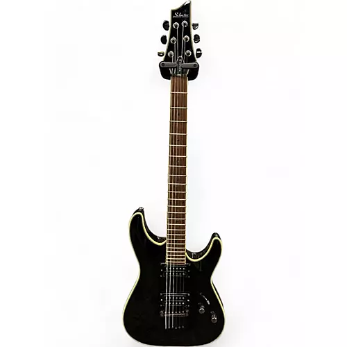 Used Schecter Guitar Research Blackjack C1 EX Black Solid Body Electric Guitar Black