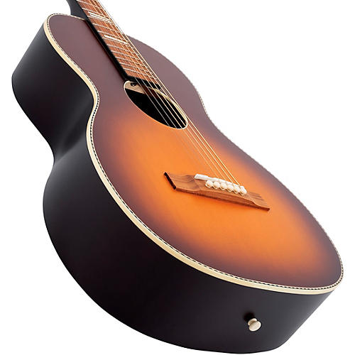 Recording King Dirty 30s Series 7 Single-0 Left-Handed Spruce-Whitewood Acoustic Guitar Tobacco Sunburst