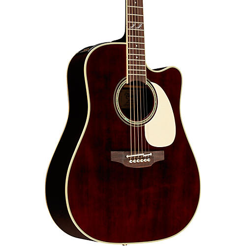 Takamine JJ325SRC John Jorgenson Signature Dreadnought Acoustic-Electric Guitar Red Satin