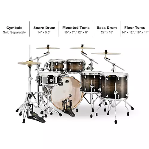 Mapex Armory Series Exotic Studioease Fast Shell Pack With 22