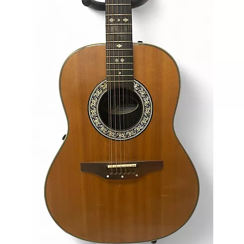 Used Ovation balladeer 1755 Natural 12 String Acoustic Electric Guitar Natural