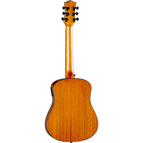 Luna Safari Tribal Travel Acoustic-Electric Left-Handed Guitar Tobacco Sunburst