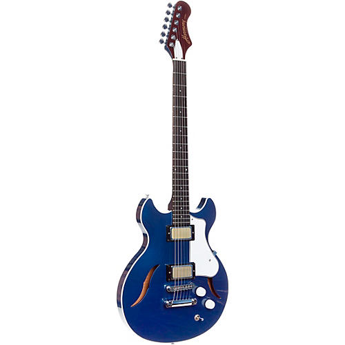 Harmony Comet Semi-Hollow Electric Guitar Trans Red