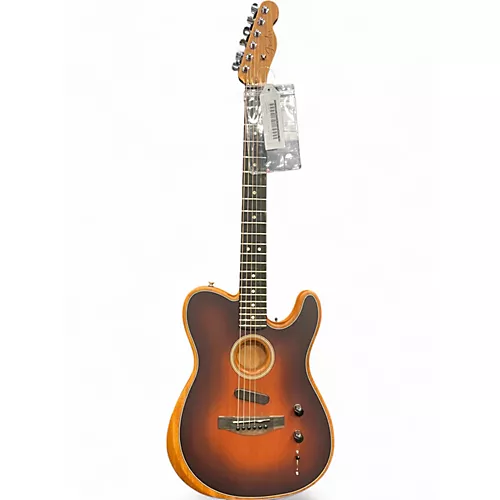 Used Fender American Acoustasonic Telecaster Sunburst Acoustic Electric Guitar Sunburst