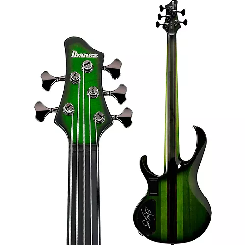 Ibanez Steve Di Giorgio Signature 5-string Electric Bass Guitar Dark Moss Burst