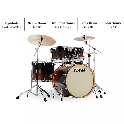Open-Box TAMA Superstar Classic 5-Piece Shell Pack Condition 1 - Mint Coffee Fade