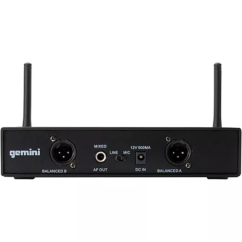 Gemini UHF-6200HL Dual Headset With Detachable Lavalier Wireless System, 512-537.5mHz