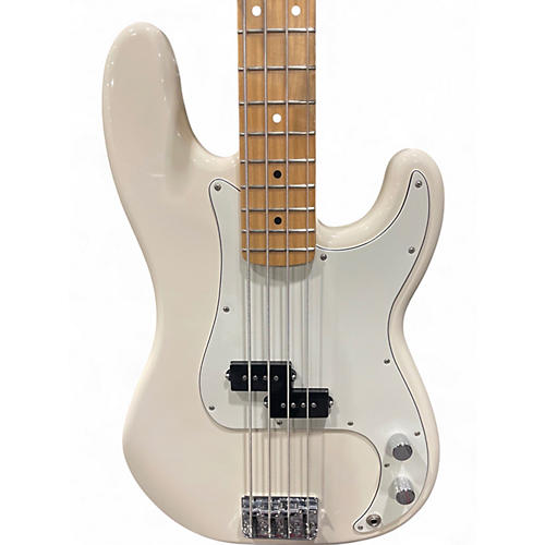 Used Fender Standard Precision Bass Olympic White Electric Bass Guitar Olympic White