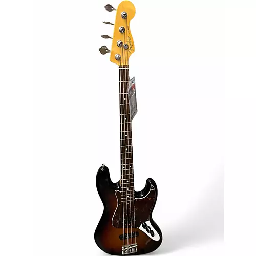 Used 2015 Fender American Standard Jazz Bass 3 Color Sunburst Electric Bass Guitar 3 Color Sunburst