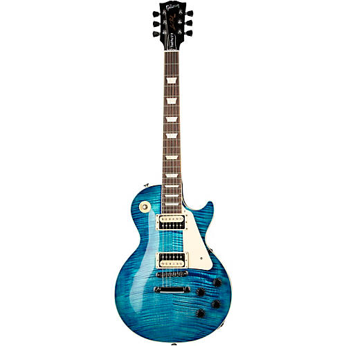 Gibson Les Paul Traditional Pro V AAA Flame Top Electric Guitar Dark Purple Burst