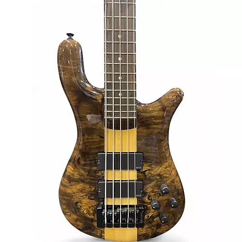 Used 2021 Spector Justin's NS5XL Woodstock Custom Collection Natural Electric Bass Guitar Natural