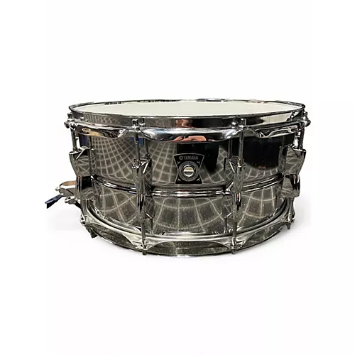 Used Yamaha 6.5in HANDCRAFTED ALUMINUM SILVER Drum SILVER 93