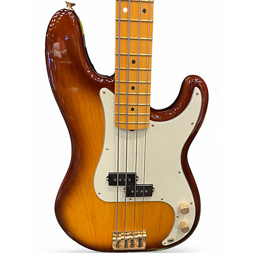 Used 2021 Fender 75th Anniversary Commemorative American Precision Bass 3 Tone Sunburst Electric Bass Guitar 3 Tone Sunburst