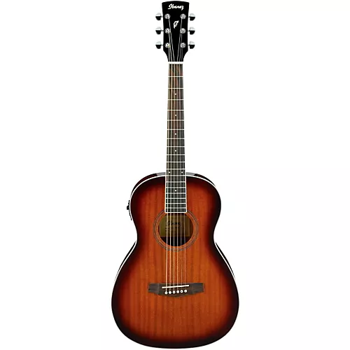 Ibanez PN12E Parlor Acoustic-Electric Guitar Vintage Mahogany Sunburst