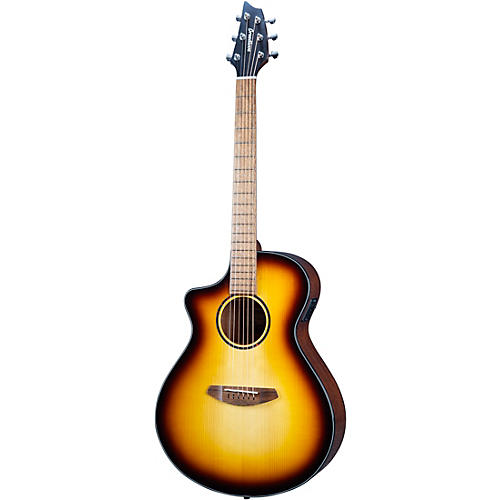 Breedlove Discovery Spruce-Mahogany Left-Handed Concert Acoustic-Electric Guitar Edge Burst