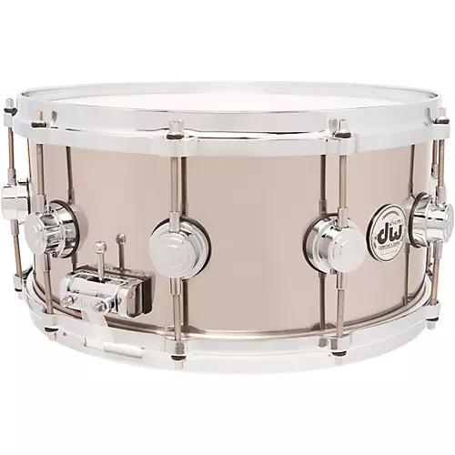 DW Collectors Series Stainless Steel Snare Drum With Die Cast Hoops 14 x 6.5 in. Stainless Steel