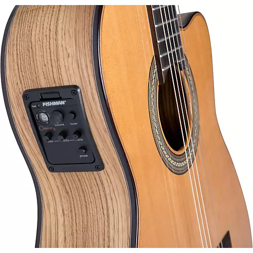Lucero LC235SCE Acoustic-Electric Exotic Wood Classical Guitar Natural