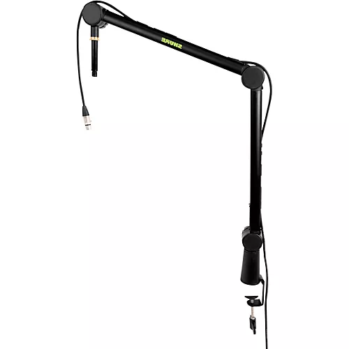 Shure Shure Deluxe Articulating Desktop Mic Boom Stand with Silver MV7 Microphone and SRH440A Headphones