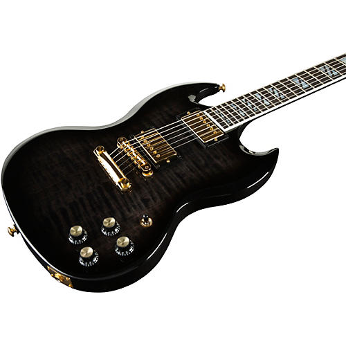 Gibson SG Supreme Electric Guitar Translucent Ebony Burst