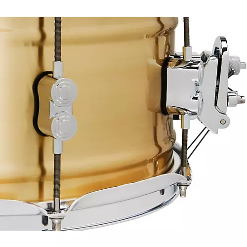 PDP by DW Concept Series 1.2 mm Natural Satin Brushed Brass Snare Drum 14 x 8 in.