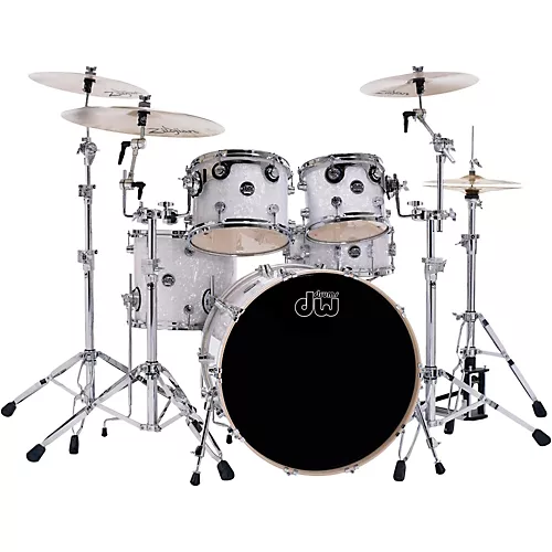 DW Performance Series 5-Piece Shell Pack Ebony Stain Lacquer with Chrome Hardware