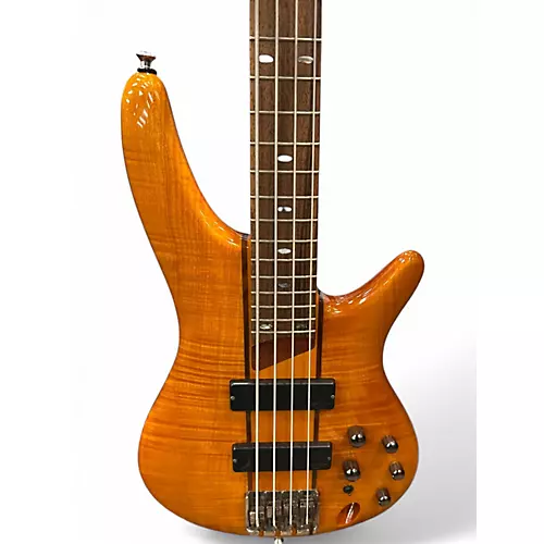 Used Ibanez SR700 Amber Electric Bass Guitar Amber