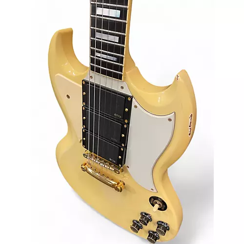 Vintage 1986 Gibson SG Custom Aged Alpine White Solid Body Electric Guitar Aged Alpine White