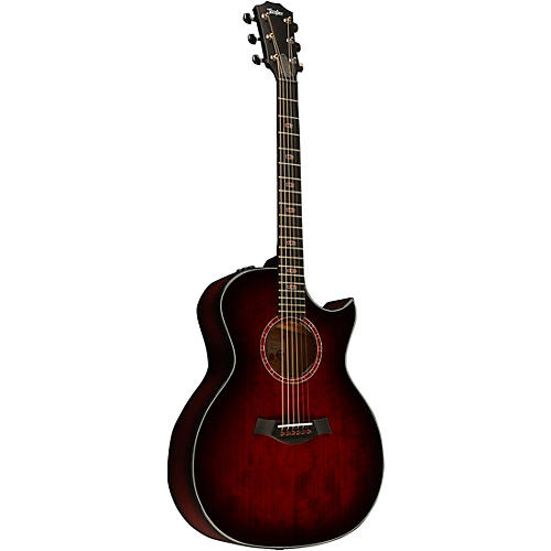 Taylor Custom All Urban Ash Grand Auditorium Acoustic-Electric Guitar Red Mahogany Edgeburst
