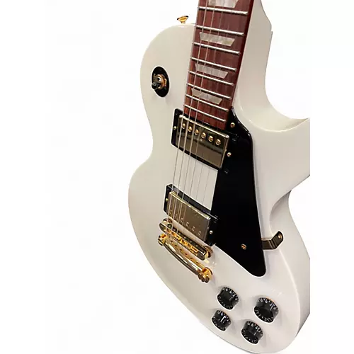 Used 2012 Gibson LES PAUL STUDIO Antique Ivory Solid Body Electric Guitar Antique Ivory