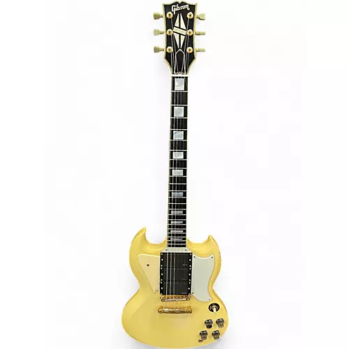 Vintage 1986 Gibson SG Custom Aged Alpine White Solid Body Electric Guitar Aged Alpine White