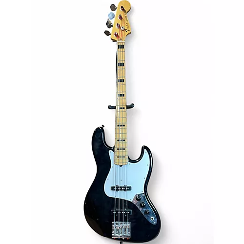 Used 1999 Fender Geddy Lee Signature Jazz Bass Black Electric Bass Guitar Black